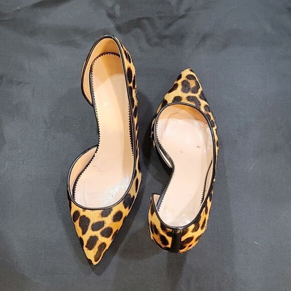 J.CREW COLLETTE D'ORSAY PUMPS IN LEOPARD CALF HAIR - Picture 8 of 16